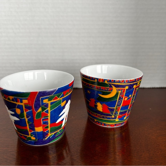 Dawn Oman First Nations Artist Votive Candleholders Skye McGhie Set of 2 - Picture 3 of 16